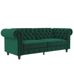 Трехместный диван-кровать Dorel Home Felix, зеленый цена и информация | Диваны | hansapost.ee
