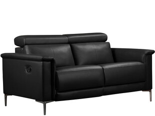 Трехместный диван-реклайнер Loft24 Lund, черный цена и информация | Диваны | hansapost.ee