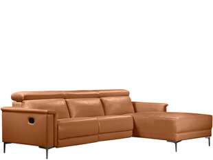 Трехместный диван-реклайнер Loft24 Lund, коричневый цена и информация | Диваны | hansapost.ee