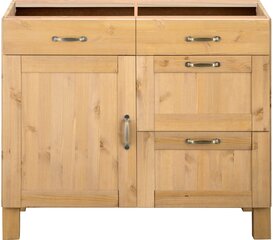 Кухонный шкафчик под раковину Notio Living Dalby, коричневый цена и информация | Кухонные шкафчики | hansapost.ee