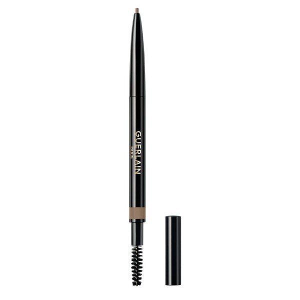 Kulmupliiats koos harjaga Guerlain Brow G, 04 Dark Brown цена и информация | Kulmupliiatsid, -puudrid ja -värvid | hansapost.ee