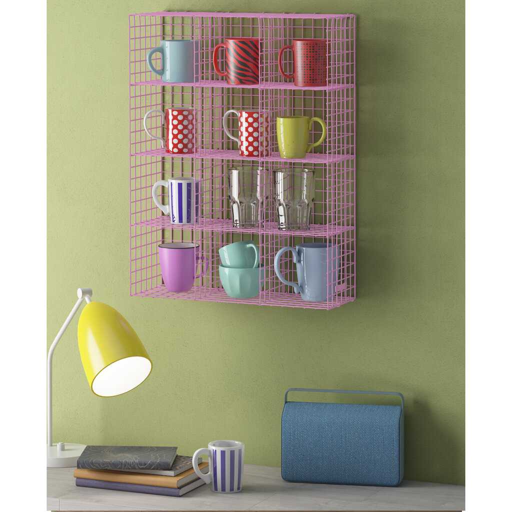 Riiul Notio Living Cup Rack, roosa цена и информация | Riiulid | hansapost.ee