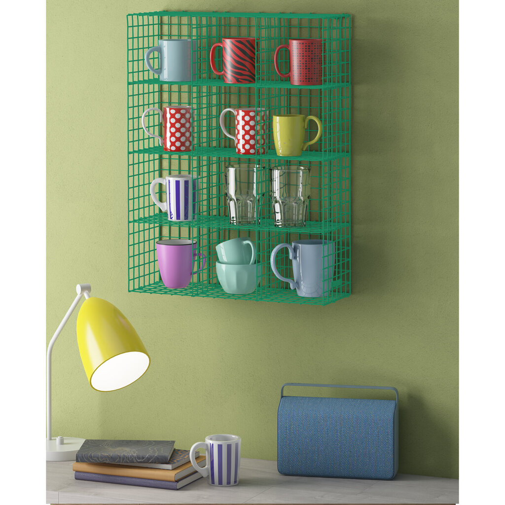 Riiul Notio Living Cup Rack, roheline цена и информация | Riiulid | hansapost.ee