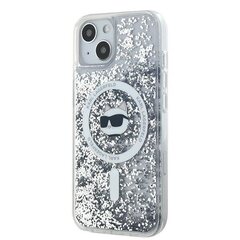 Karl Lagerfeld KLHMP13MLGCHSGH iPhone 13 6.1" hardcase transparent Liquid Glitter Choupette Head Magsafe цена и информация | Чехлы для телефонов | hansapost.ee