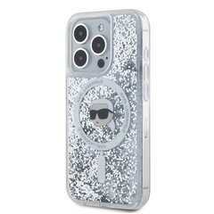 Karl Lagerfeld KLHMP15XLGKISGH iPhone 15 Pro Max 6.7" hardcase transparent Liquid Glitter Karl Head Magsafe цена и информация | Чехлы для телефонов | hansapost.ee