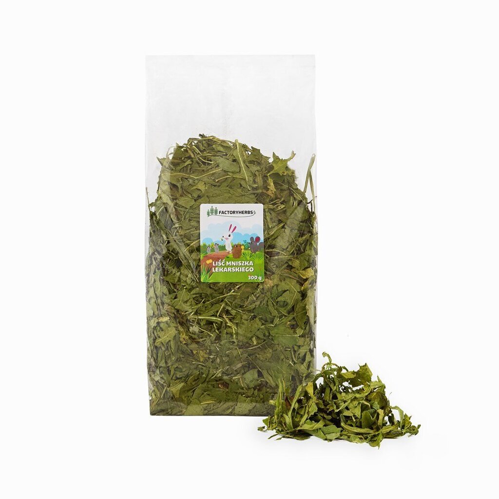 Maiuspala rottidele ja küülikutele Factoryherbs Dandelion leaf, 300 g hind ja info | Toit väikeloomadele | hansapost.ee