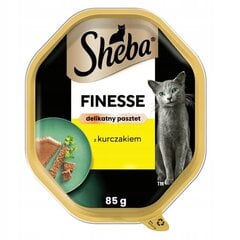 Sheba Finesse märgtoit kassidele kanapasteediga, 22 x 85 g hind ja info | Kassikonservid | hansapost.ee