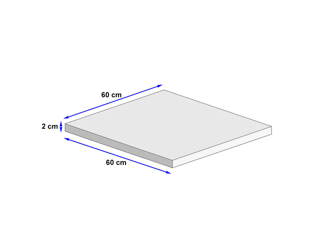 Lauaplaat Notio Living Anita, 60 cm, pruun цена и информация | Lisalauaplaadid | hansapost.ee