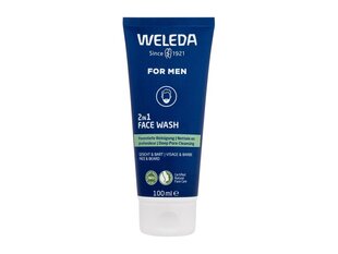 Näopesuvahend Weleda For Men 2-in-1 meestele, 100 ml hind ja info | Näopuhastusvahendid | hansapost.ee