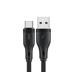 Кабель Acefast C8-04 USB-A/USB-C 3A — черный цена и информация | Borofone 43757-uniw | hansapost.ee