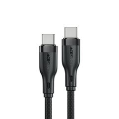 Кабель Acefast C8-03 USB-C/USB-C 60W 3A - черный цена и информация | Borofone 43757-uniw | hansapost.ee