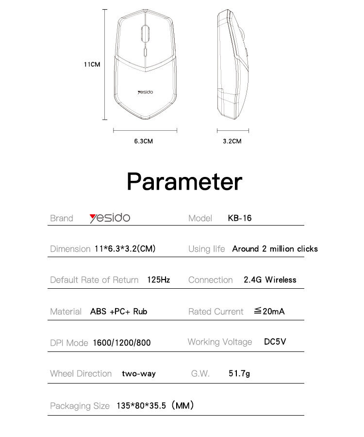 Yesido KB16 price and information | Arvutihiired | hansapost.ee