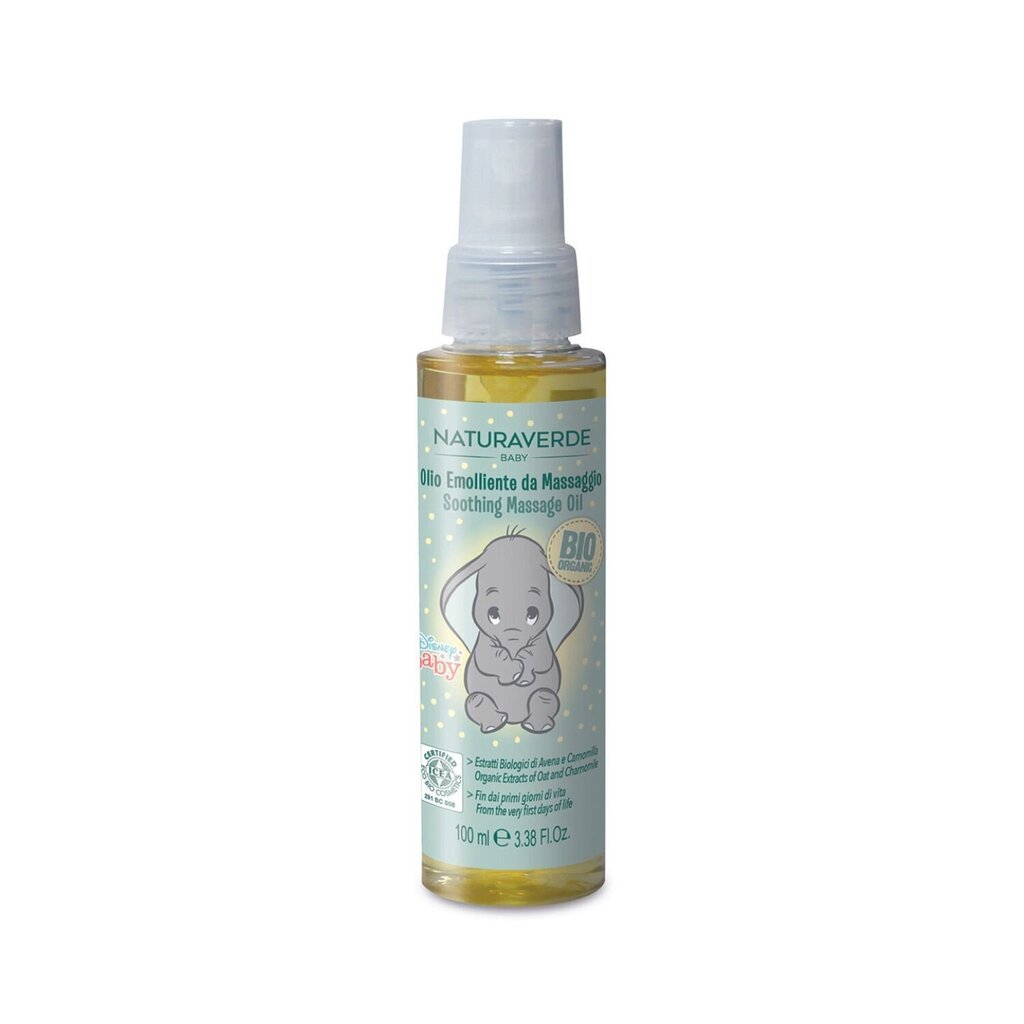 NATURAVERDE Baby Disney orgaaniline massaažiõli 100ml цена и информация | Massaažiõlid | hansapost.ee