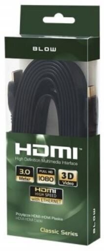 Blow HDMI-HDMI Classic, 3m цена и информация | Juhtmed ja kaablid | hansapost.ee