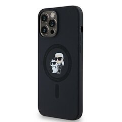 Karl Lagerfeld KLHMP13XSCMKCRHK iPhone 13 Pro Max 6.7" czarny|black hardcase Silicone Karl & Choupette MagSafe цена и информация | Чехлы для телефонов | hansapost.ee