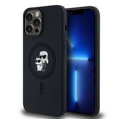 Karl Lagerfeld KLHMP13XSCMKCRHK iPhone 13 Pro Max 6.7" czarny|black hardcase Silicone Karl & Choupette MagSafe цена и информация | Чехлы для телефонов | hansapost.ee