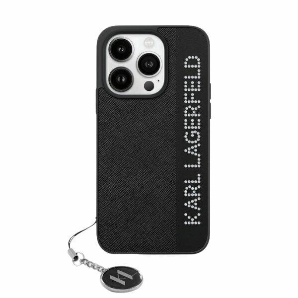 Karl Lagerfeld Saffiano Rhinestones & Charm hind ja info | Telefonide kaitsekaaned ja -ümbrised | hansapost.ee