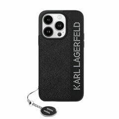 Karl Lagerfeld KLHCP15SPSAKDGCK iPhone 15 | 14 | 13 6.1" czarny|black hardcase Saffiano Rhinestones & Charm цена и информация | Чехлы для телефонов | hansapost.ee