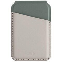 UNIQ Lyden DS magnetyczny portfel RFID i stojak na telefon beżowo-zielony|ivory-lichen green цена и информация | Аксессуары для телефонов | hansapost.ee