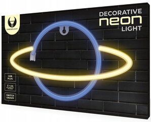 Neoon LED Saturn dekoratiivne öine seinavalgusti 23,5x17x2 cm mit mitmevärviline цена и информация | Люстры | hansapost.ee