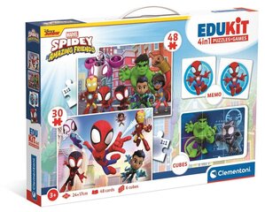 Набор игр Clementoni Edukit 4in1 Spideys, 18295 цена и информация | Развивающие игрушки для детей | hansapost.ee