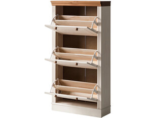 Jalatsikapp Loft24, valge/pruun price and information | Shoe cupboards, shoe racks | hansapost.ee