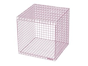 Журнальный столик Loft24 Wire Cubic, розовый цена и информация | Журнальные столики | hansapost.ee