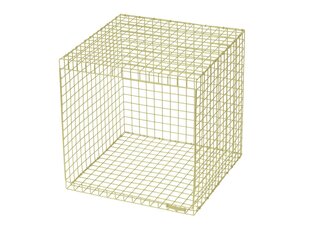 Kohvilaud Loft24 Wire Cubic, kollane hind ja info | Diivanilauad | hansapost.ee