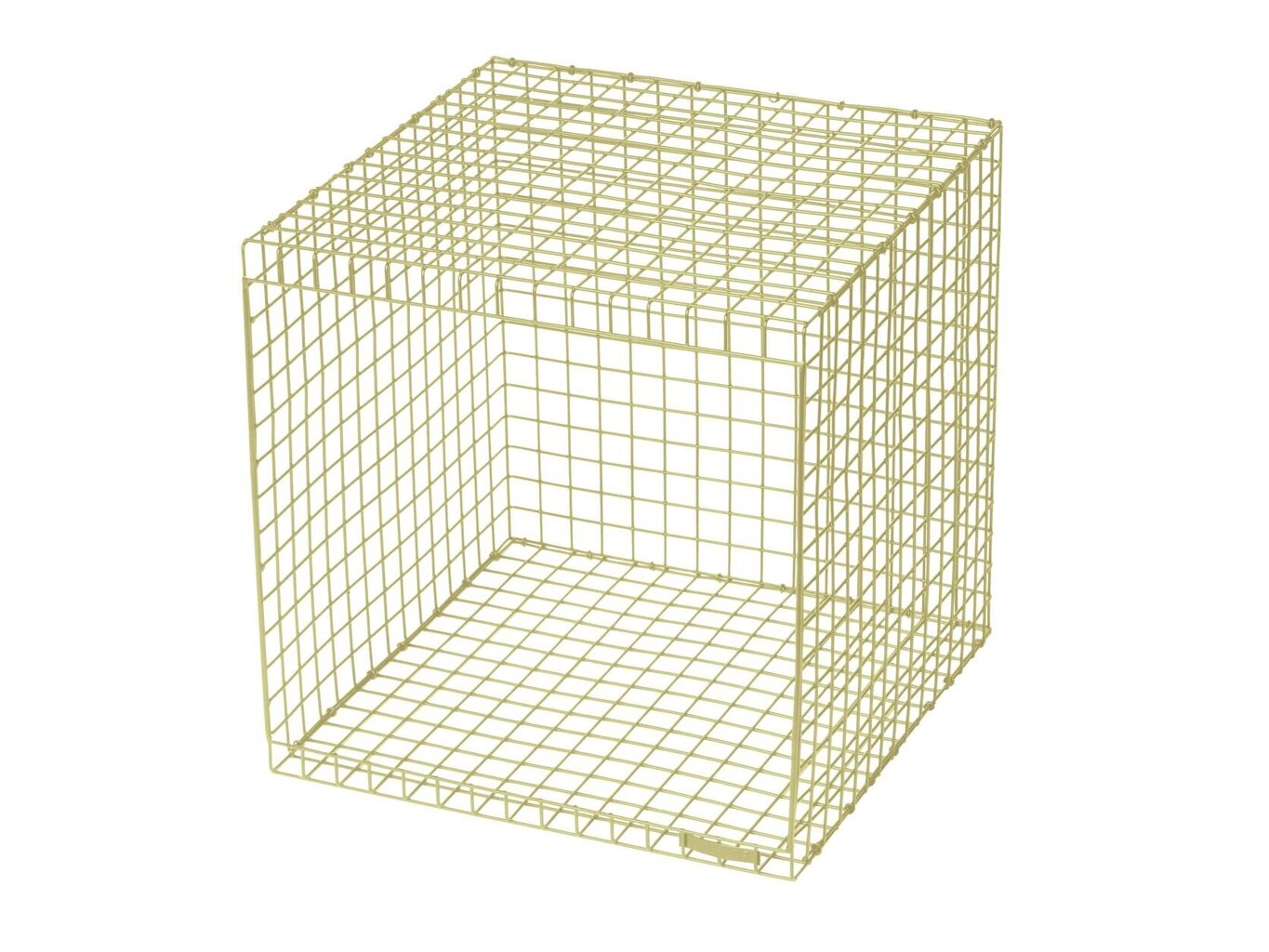 Kohvilaud Loft24 Wire Cubic, kollane hind ja info | Diivanilauad | hansapost.ee