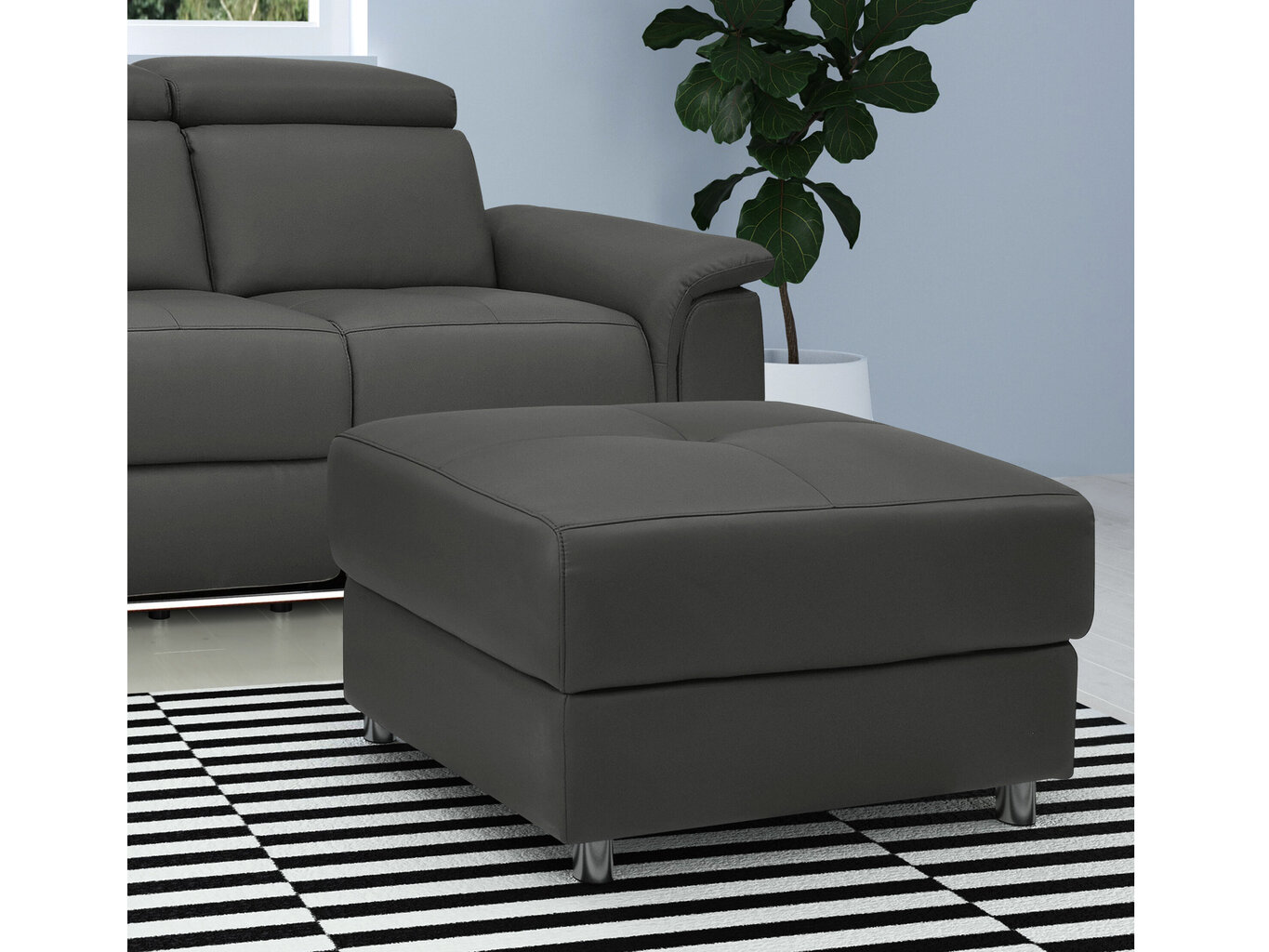 Järi Loft24 Ottoman, must hind ja info | Kott-toolid, tumbad, järid | hansapost.ee