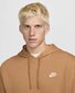 Nike meeste dressipluus NSW CLUB HOODIE, konjakipruun цена и информация | Pusad meestele | hansapost.ee