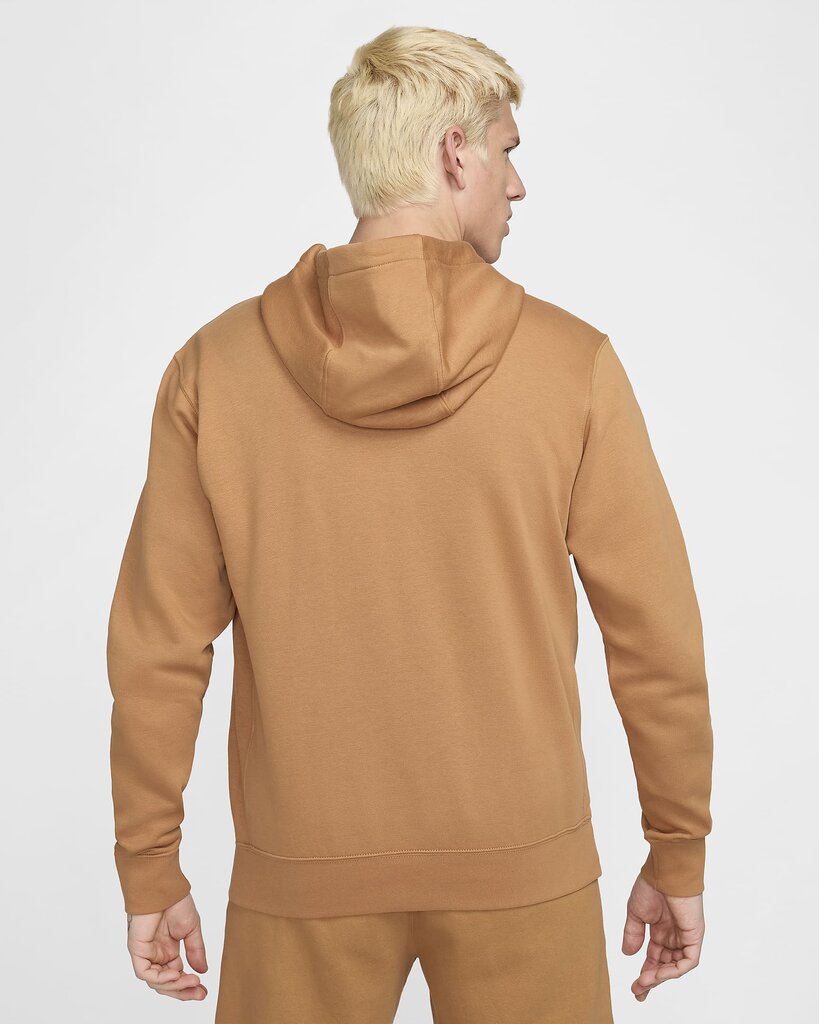 Nike meeste dressipluus NSW CLUB HOODIE, konjakipruun цена и информация | Pusad meestele | hansapost.ee