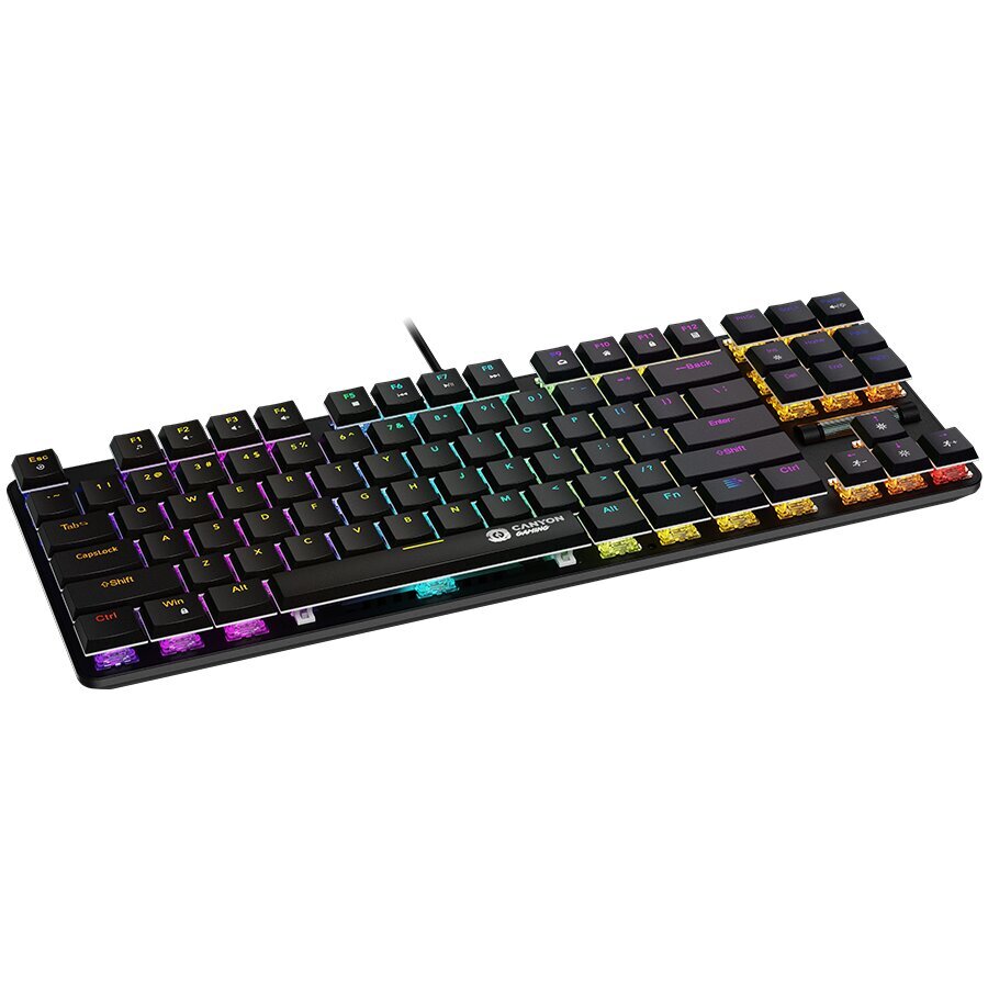 Canyon Cometstrike TKL GK-50, Black, US цена и информация | Klaviatuurid | hansapost.ee