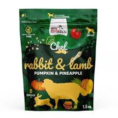 Micha Chef kuivtoit koertele küüliku, lambaliha, kõrvitsaga ja ananassiga, 1,5 kg price and information | Dry dog food and crisps | hansapost.ee