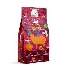 Syta Micha Chef Puppy kuivtoit kutsikatele lambaliha, vaarikate ja kõrvitsaga, 9 kg price and information | Dry dog food and crisps | hansapost.ee