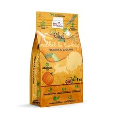 Syta Micha Chef Puppy kuivtoit kutsikatele küüliku, kalkuni, banaanide ja suvikõrvitsaga, 9 kg price and information | Dry dog food and crisps | hansapost.ee