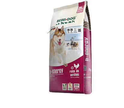 Bewi Dog Petfood Bewi Dog H-Energy kuivtoit kanaga, 25 kg цена и информация | Koerte kuivtoit ja krõbinad | hansapost.ee