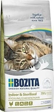 Bozita Indoor & Sterilised kuivtoit kanaga, 2 kg цена и информация | Kassi kuivtoit ja kassikrõbinad | hansapost.ee