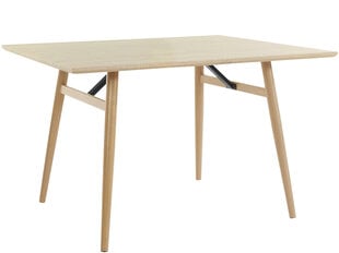 Обеденный стол 120 см, черный дуб цена и информация | Кухонные и обеденные столы | hansapost.ee