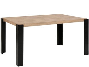 Обеденный стол 160x90 см, черный дуб цена и информация | Кухонные и обеденные столы | hansapost.ee