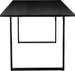 Обеденный стол 180 см, 8 мест, черного цвета цена и информация | Кухонные и обеденные столы | hansapost.ee