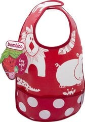 Pudipõll Bambino Easy wipe! Red/punane, 6+ kuud price and information | Bibs for children | hansapost.ee