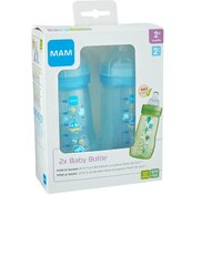 Pudel Mam Easy Active, 2+ kuud, 270 ml, 2 tk price and information | Baby bottles and accessories | hansapost.ee