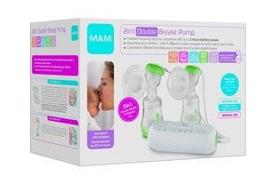 Двойной электрический молокоотсос Mam 2in1 Double Breast Pump цена и информация | Молокоотсосы | hansapost.ee