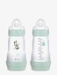 Pudel Mam Easy Start Anti-Colic, 0+ kuud, 260 ml, 2 tk hind ja info | Lutipudelid ja tarvikud | hansapost.ee