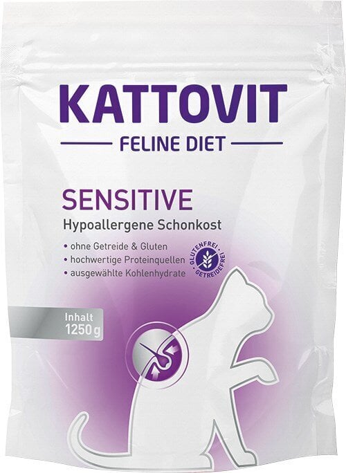 Kattovit Feline Diet Sensitive linnulihaga, 1,25 kg hind ja info | Kassi kuivtoit ja kassikrõbinad | hansapost.ee