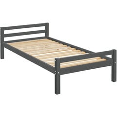 Кровать Notio Living 90x200 см, серая цена и информация | Детские кровати | hansapost.ee