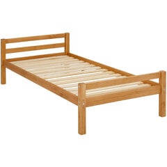Кровать Notio Living 90x200 см, коричневая цена и информация | Детские кровати | hansapost.ee