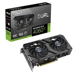 Asus Dual GeForce RTX 4060 Ti Evo OC Edition (DUAL-RTX4060TI-O16G-EVO) hind ja info | Videokaardid | hansapost.ee