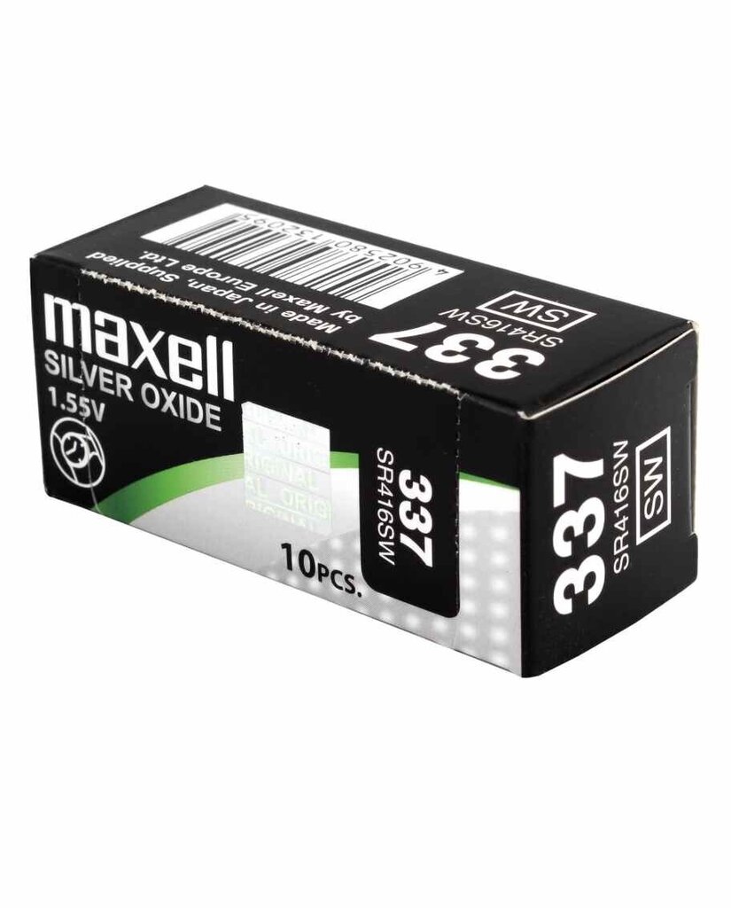 Patareid Maxell 337 / SR416, 10 tk hind ja info | Patareid | hansapost.ee